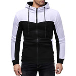 Load image into Gallery viewer, Men’s Clothing 2020 Men’s Fashion &amp; Style, Shop USA Brand Men&#39;s Clothes At Beverlia.  Discover Activewear, Athletic clothes, Sport clothes &amp; Apparel, Sportswear, Gym Wear &amp; Bodybuilding Workout Clothes. Choose Latest Sport Clothes From Favorite Brands. Solid Splice Jogger Tracksuit Zipper Hoodies Pants Sportswear
