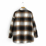 Load image into Gallery viewer, Beverlia Womens Clothing Womens Fashion | Vintage women 2019 long sleeve woolen coats fashion ladies thick plaid coat female streetwear elegant girls oversize jacket chic woolen coats for ladies full length  coat designs coats overcoat online best vintage oversized jackets trend vintage hoodie best winter coat 2020
