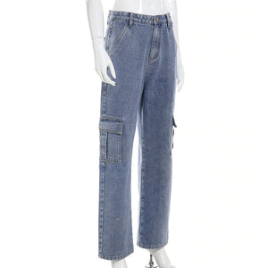 Beverlia Womens Clothing Womens Fashion |   Women Streetwear Straight 2020  lookbook female streetwear online cheap womens streetwear summer streetwear patchwork jeans custom designer high waisted jeans levis plus size target straight leg jeans cotton cargo pants womens 100 cotton cargo pants cargo work pants