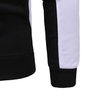 Load image into Gallery viewer, Men’s Clothing 2020 Men’s Fashion &amp; Style, Shop USA Brand Men&#39;s Clothes At Beverlia.  Discover Activewear, Athletic clothes, Sport clothes &amp; Apparel, Sportswear, Gym Wear &amp; Bodybuilding Workout Clothes. Choose Latest Sport Clothes From Favorite Brands. Solid Splice Jogger Tracksuit Zipper Hoodies Pants Sportswear
