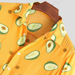 Load image into Gallery viewer, Beverlia Summer Avocado Print Men Shirt Turn-down Collar Short Sleeve Casual Beach Hawaiian Shirts Men Streetwear Camisa Avocado print shirt clothing for mens. Classic summer shirts short sleeve mens dress summer shirts. Best hawaiian shirts target streetwear online store streetwear clothing brands cheap streetwear.
