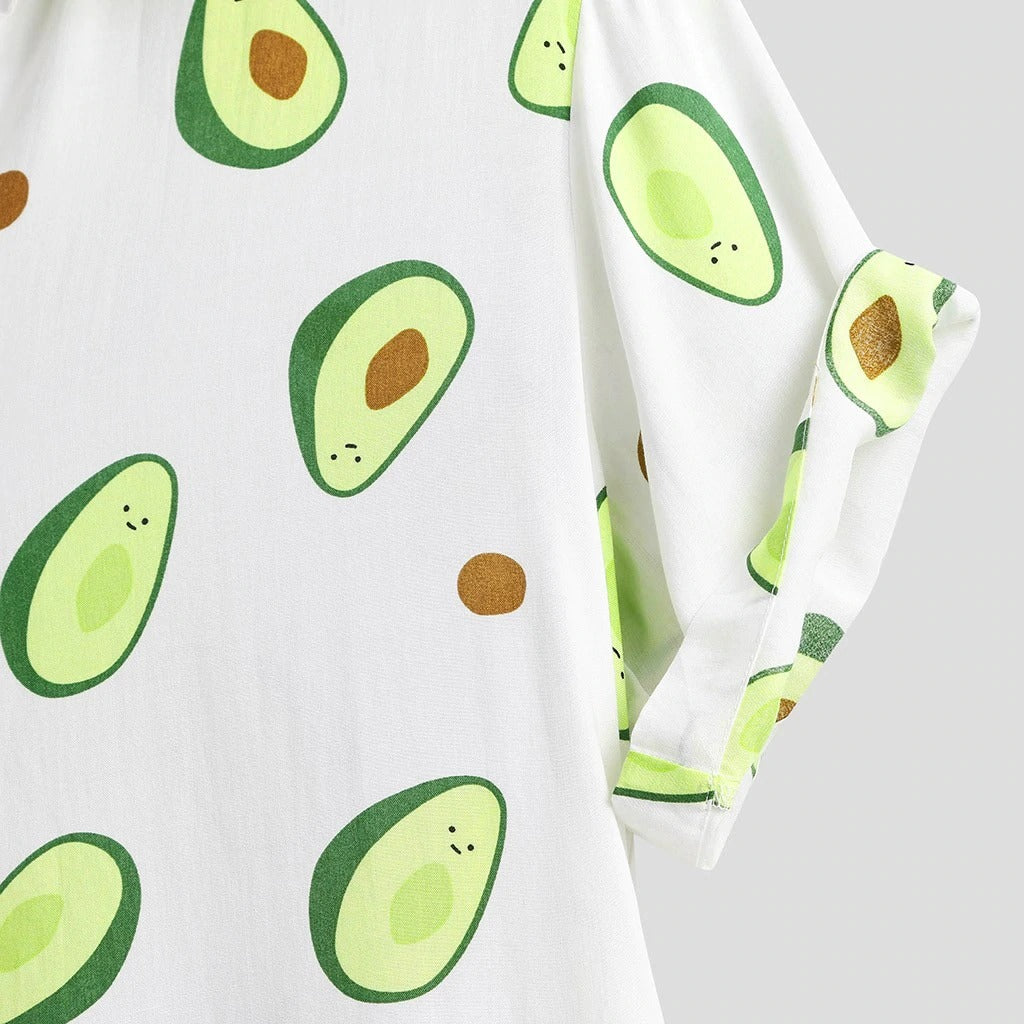 Beverlia Summer Avocado Print Men Shirt Turn-down Collar Short Sleeve Casual Beach Hawaiian Shirts Men Streetwear Camisa Avocado print shirt clothing for mens. Classic summer shirts short sleeve mens dress summer shirts. Best hawaiian shirts target streetwear online store streetwear clothing brands cheap streetwear.