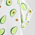 Load image into Gallery viewer, Beverlia Summer Avocado Print Men Shirt Turn-down Collar Short Sleeve Casual Beach Hawaiian Shirts Men Streetwear Camisa Avocado print shirt clothing for mens. Classic summer shirts short sleeve mens dress summer shirts. Best hawaiian shirts target streetwear online store streetwear clothing brands cheap streetwear.
