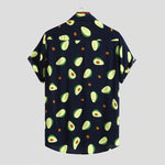 Load image into Gallery viewer, Beverlia Summer Avocado Print Men Shirt Turn-down Collar Short Sleeve Casual Beach Hawaiian Shirts Men Streetwear Camisa Avocado print shirt clothing for mens. Classic summer shirts short sleeve mens dress summer shirts. Best hawaiian shirts target streetwear online store streetwear clothing brands cheap streetwear.
