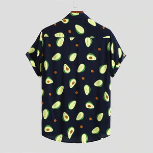 Beverlia Summer Avocado Print Men Shirt Turn-down Collar Short Sleeve Casual Beach Hawaiian Shirts Men Streetwear Camisa Avocado print shirt clothing for mens. Classic summer shirts short sleeve mens dress summer shirts. Best hawaiian shirts target streetwear online store streetwear clothing brands cheap streetwear.