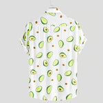 Load image into Gallery viewer, Beverlia Summer Avocado Print Men Shirt Turn-down Collar Short Sleeve Casual Beach Hawaiian Shirts Men Streetwear Camisa Avocado print shirt clothing for mens. Classic summer shirts short sleeve mens dress summer shirts. Best hawaiian shirts target streetwear online store streetwear clothing brands cheap streetwear.
