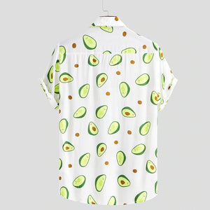 Beverlia Summer Avocado Print Men Shirt Turn-down Collar Short Sleeve Casual Beach Hawaiian Shirts Men Streetwear Camisa Avocado print shirt clothing for mens. Classic summer shirts short sleeve mens dress summer shirts. Best hawaiian shirts target streetwear online store streetwear clothing brands cheap streetwear.