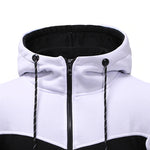 Load image into Gallery viewer, Men’s Clothing 2020 Men’s Fashion &amp; Style, Shop USA Brand Men&#39;s Clothes At Beverlia.  Discover Activewear, Athletic clothes, Sport clothes &amp; Apparel, Sportswear, Gym Wear &amp; Bodybuilding Workout Clothes. Choose Latest Sport Clothes From Favorite Brands. Solid Splice Jogger Tracksuit Zipper Hoodies Pants Sportswear
