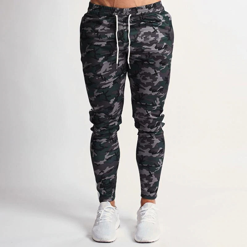 Camo Fitness Sweatpants - Green