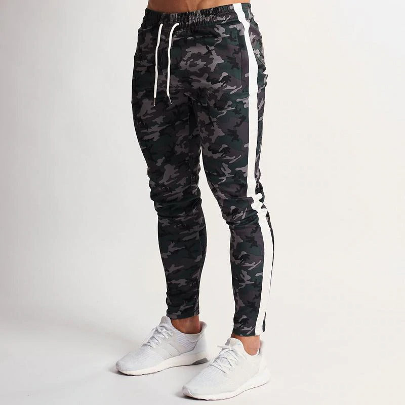 Camo Fitness Sweatpants - Green
