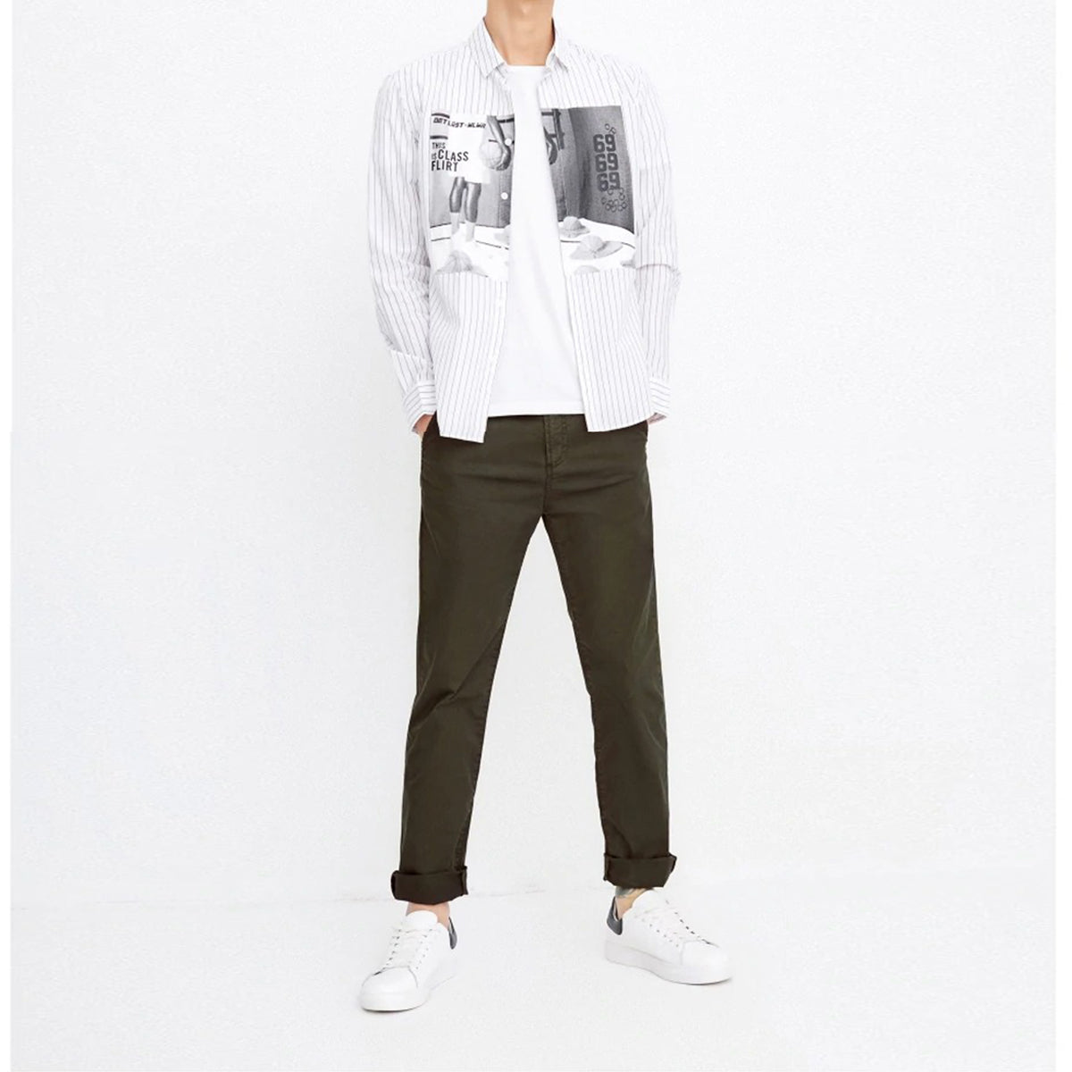 Cotton Stretch Casual Pants