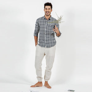 Elasticated Waistband Drawstring Trousers
