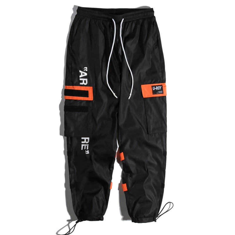 Beverlia Mens Clothing Mens Fashion | Men's Side Pockets Cargo Harem Pants 2020 Hip Hop Casual Male Tatical Joggers Trousers Fashion Casual Streetwear Pants hip hop pant jeans cargo jeans best sweatpants mens cotton sweatpants clothing outfits for guys cheap online store hip hop jeans side pocket trousers jeans pants