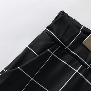 Beverlia Mens Clothing Mens Fashion | 2020 Sexy High Waist Spring Summer Fashion Pocket Men's Slim Fit Plaid Straight Leg Trousers Casual Pencil Jogger Casual Pant mens high waisted trousers summer fashion trends 2020 slim fit  cheap slim fit jeans  high waisted plaid straight leg pants mens casual jogger pants 