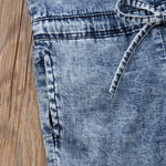 Load image into Gallery viewer, Denim Short Sleeve Romper

