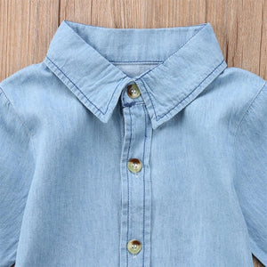 Denim Short Mini Dresses