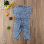 Load image into Gallery viewer, Denim Short Sleeve Romper
