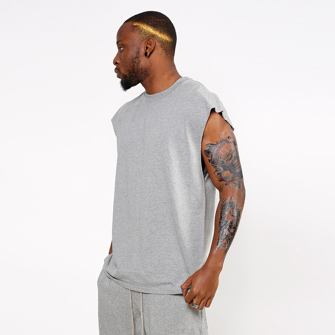 Beverlia 2020 New design Sleeveness fashion hip hop plain plus short sleeve T shirt brand men t-shirt no sleeve over size men tops tank top men cool sleeveless shirts tank tops for sleeveless t shirts cotton Men's hip hop fashion 2020 hip hop clothing brands hip hop style dress plain t shirts sleeveless tops for mens