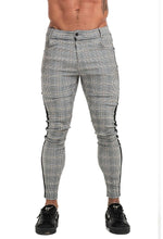 Load image into Gallery viewer, Beverlia Mens Clothing Mens Fashion | Men Chinos Trousers Skinny Super Stretch Chino Pants Slim Fit Mens Casual Pant Plaid Grey Elastic Waist London Fashion mens chino trousers original brand casual dress pants slim fit cargo pants mens fashion trends 2020 styles list latest fashion for men&#39;s usa trends london fashion
