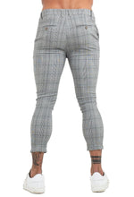 Load image into Gallery viewer, Beverlia Mens Clothing Mens Fashion | Men Chinos Trousers Skinny Super Stretch Chino Pants Slim Fit Mens Casual Pant Plaid Grey Elastic Waist London Fashion mens chino trousers original brand casual dress pants slim fit cargo pants mens fashion trends 2020 styles list latest fashion for men&#39;s usa trends london fashion
