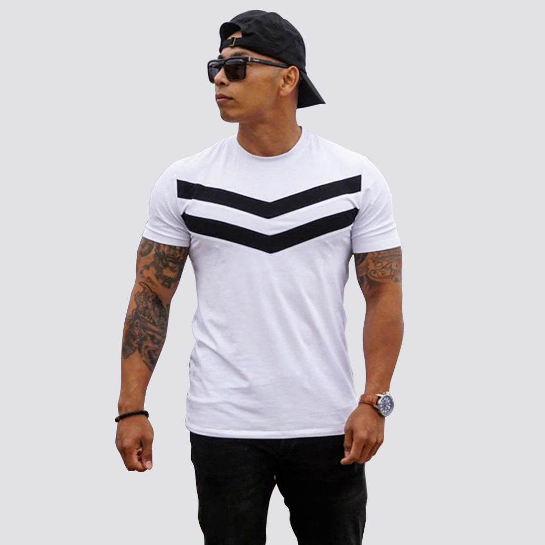 Beverlia New Men T-shirt Cotton Short Sleeves black Undershirt Male Solid stripe Mens Tee Summer Brand Clothing styles fashion trends. 2020 Menswear New Best t shirt design cheap clothes online cheap clothes online clothing vertical striped shirt black and white striped solid men tees tee shirts 100 cotton t shirts