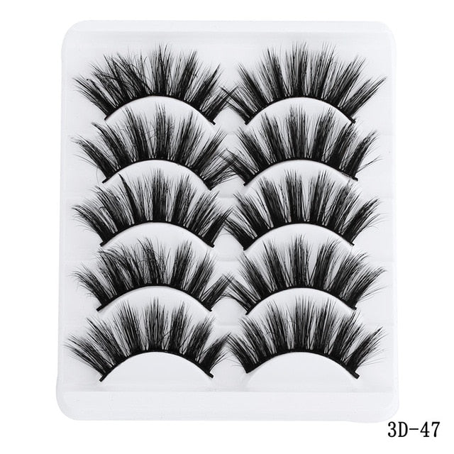 5D Mink Hair False Eyelashes Extensions