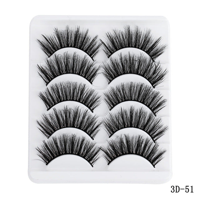 5D Mink Hair False Eyelashes Extensions