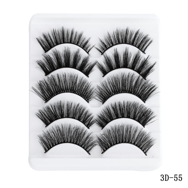 5D Mink Hair False Eyelashes Extensions