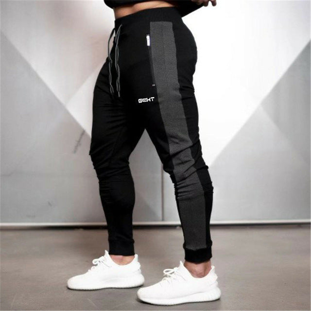 Beverlia Mens Clothing Mens Fashion | Men's High quality Brand Men pants Fitness Casual Elastic Pants bodybuilding clothing casual camouflage sweatpants joggers pants joggers pants men online pants jeans for boy cargo pants dressy jogger pants track workout pants for men leggings gymshark workout clothes gym leggings 