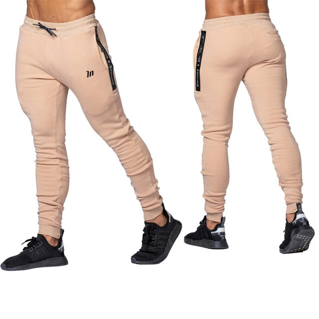 Beverlia Mens Clothing Mens Fashion | Men's High quality Brand Men pants Fitness Casual Elastic Pants bodybuilding clothing casual camouflage sweatpants joggers pants joggers pants men online pants jeans for boy cargo pants dressy jogger pants track workout pants for men leggings gymshark workout clothes gym leggings 