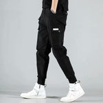 Load image into Gallery viewer, Beverlia Mens Clothing Mens Fashion | 2020 Spring Hip Hop Joggers Men Black Harem Pants Multi-pocket Ribbons Man Sweatpants Streetwear Casual Mens Pants M-3XL hip hop pant jeans cargo jeans best sweatpants mens cotton sweatpants clothing outfits for guys cheap online store hip hop jeans side pocket trousers jeans pants
