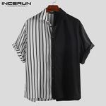 Load image into Gallery viewer, Striped Patchwork Shirt
