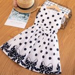 Load image into Gallery viewer, Beverlia Childrens Clothes Children&#39;s Fashion Kids Fashion Kids Clothes | Polka dot dress for girls 3-12 years, 2019 summer bow sleeveless prom dress, kids clothes, baby princess dresses, kids clothes polka dot dresses with kids for girl sleeveless for gir designs ladie dress new model best dress for kids girl online
