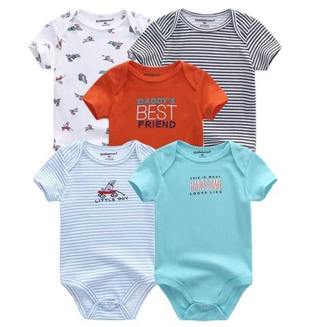 Beverlia Childrens Clothes Children's Fashion Kids Fashion Kids Clothes | 2020 5PCS/Lot Baby Boys Clothes Unicorn Girls Clothing Bodysuits Baby Girls Clothes 0-12M Newborn 100% Cotton baby boy clothes newborn boutique baby clothes baby boy clothes trendy awesome unicorn clothing unicorn clothing for girls dress