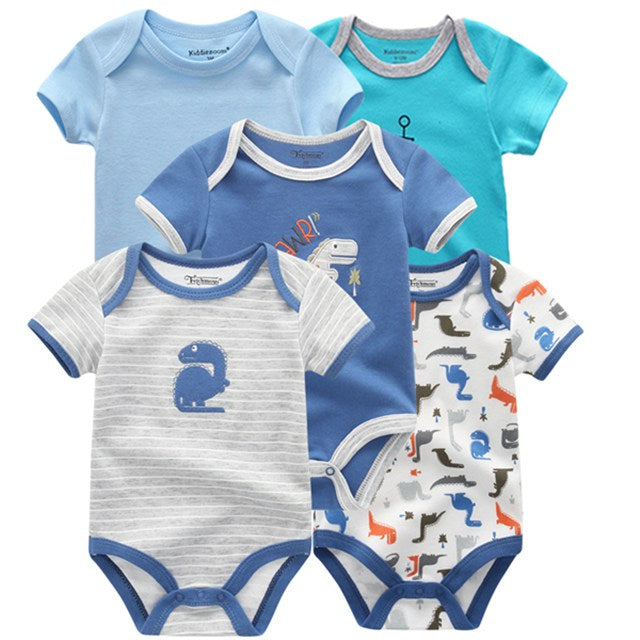 Beverlia Childrens Clothes Children's Fashion Kids Fashion Kids Clothes | 2020 5PCS/Lot Baby Boys Clothes Unicorn Girls Clothing Bodysuits Baby Girls Clothes 0-12M Newborn 100% Cotton baby boy clothes newborn boutique baby clothes baby boy clothes trendy awesome unicorn clothing unicorn clothing for girls dress