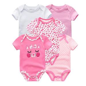 Beverlia Childrens Clothes Children's Fashion Kids Fashion Kids Clothes | 2020 5PCS/Lot Baby Boys Clothes Unicorn Girls Clothing Bodysuits Baby Girls Clothes 0-12M Newborn 100% Cotton baby boy clothes newborn boutique baby clothes baby boy clothes trendy awesome unicorn clothing unicorn clothing for girls dress