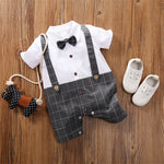 Load image into Gallery viewer, Beverlia Childrens Clothes Children&#39;s Fashion Kids Fashion Kids Clothes | Summer Baby Infant Rompers Patchwork Baby Girl Clothes White Necktie Baby Spring Clothes Boys Rompers Kids Costume summer baby clothes baby rompers for summer winter winter wholesale rompers for baby girl
