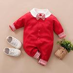 Load image into Gallery viewer, Beverlia Childrens Clothes Children&#39;s Fashion Kids Fashion Kids Clothes | Summer Baby Infant Rompers Patchwork Baby Girl Clothes White Necktie Baby Spring Clothes Boys Rompers Kids Costume summer baby clothes baby rompers for summer winter winter wholesale rompers for baby girl
