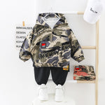 Load image into Gallery viewer, Hooded Camouflage Baby Suit
