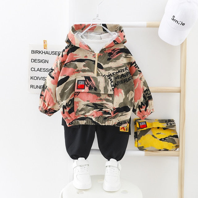 Hooded Camouflage Baby Suit