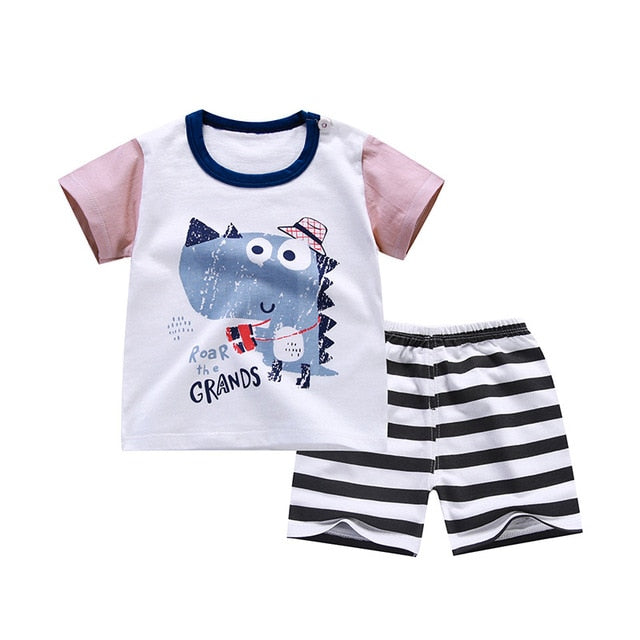 Cotton Soft Shorts Suit Sets