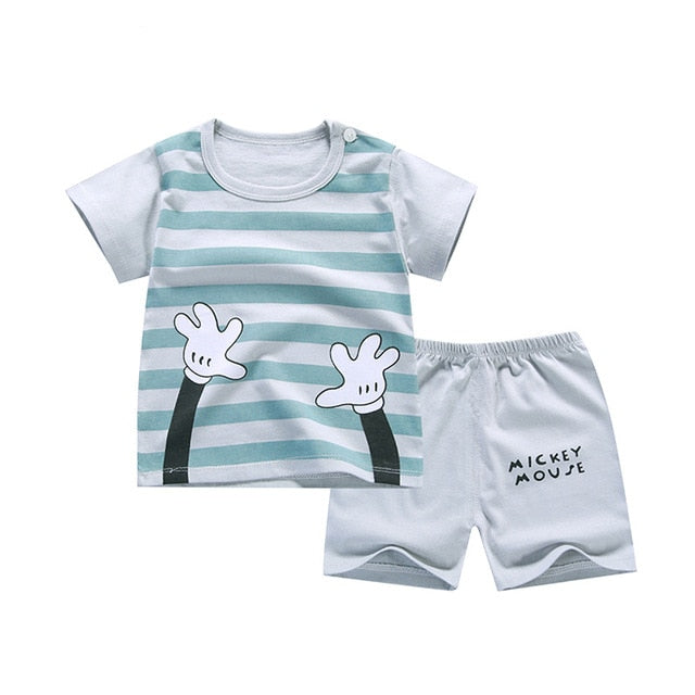 Cotton Soft Shorts Suit Sets