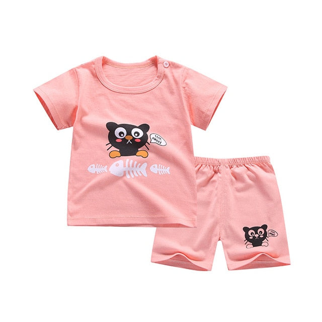 Cotton Soft Shorts Suit Sets