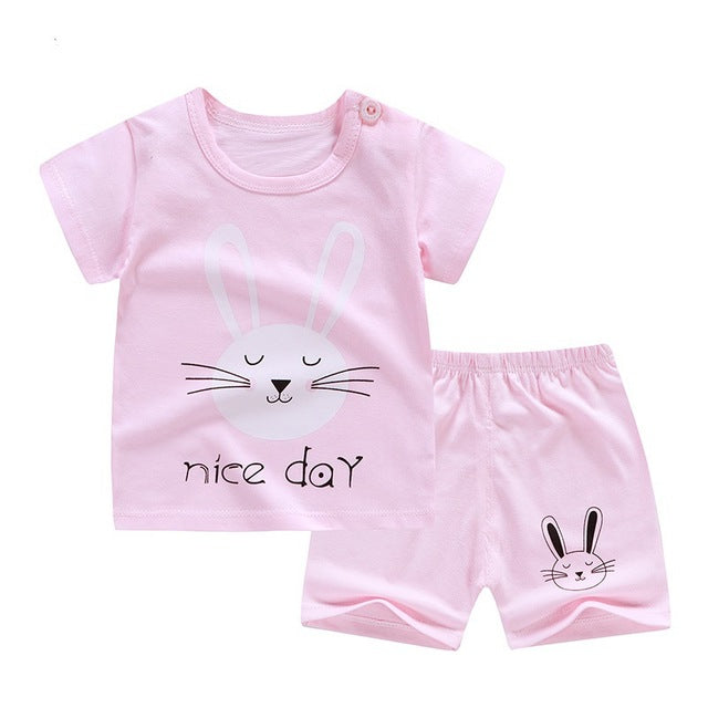 Cotton Soft Shorts Suit Sets