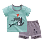 Load image into Gallery viewer, Cotton Soft Shorts Suit Sets
