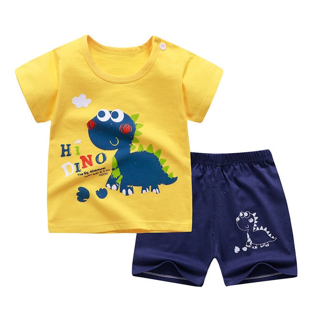 Cotton Soft Shorts Suit Sets