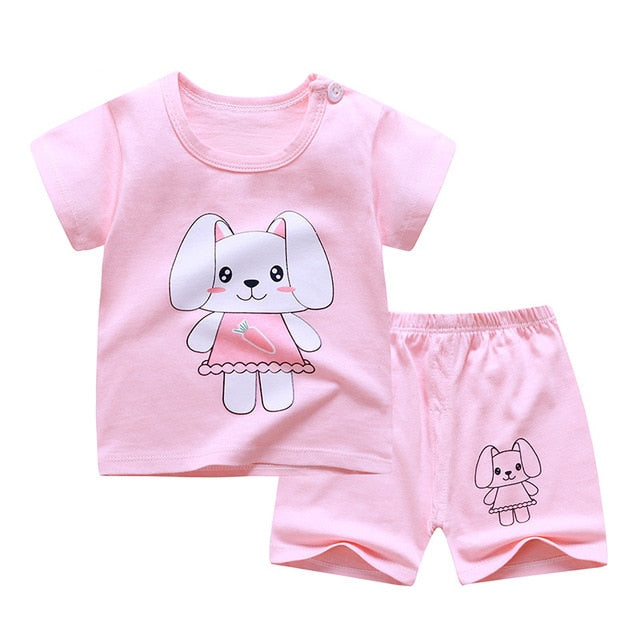 Cotton Soft Shorts Suit Sets