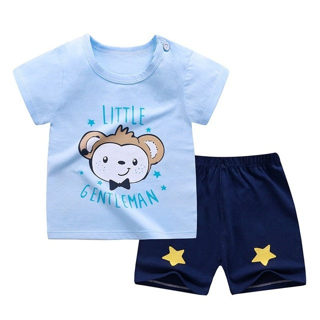 Cotton Soft Shorts Suit Sets