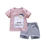 Load image into Gallery viewer, Cotton Soft Shorts Suit Sets
