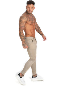 Beverlia Mens Clothing Mens Fashion | Men Chinos Trousers Skinny Super Stretch Chino Pants Slim Fit Mens Casual Pant Plaid Grey Elastic Waist London Fashion mens chino trousers original brand casual dress pants slim fit cargo pants mens fashion trends 2020 styles list latest fashion for men's usa trends london fashion